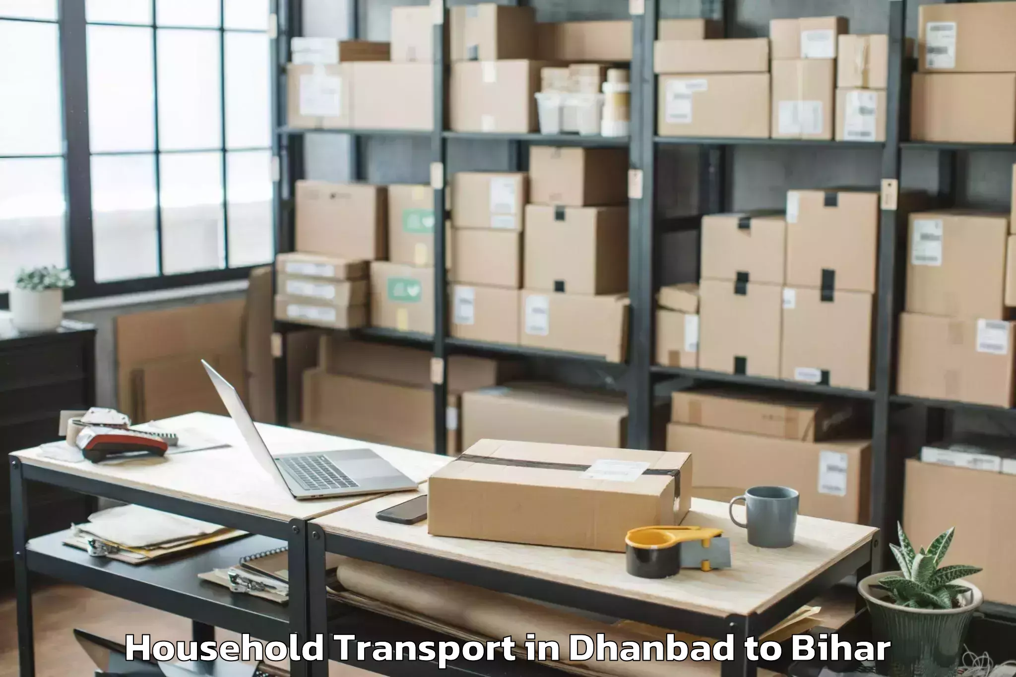 Top Dhanbad to Barauni Household Transport Available